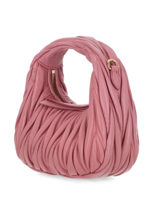 Blush pink nappa leather matelassé bag Miu Miu | 5BP078V-OOON88F0638